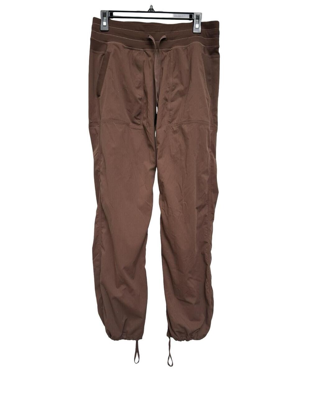 Lululemon Dance Studio Jogger Womens 8 Brown Mid Rise Cinch Hem Pants